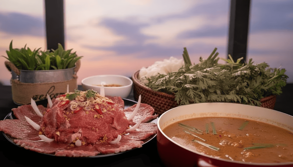 Bò nhúng mắm ruốc